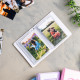 Mor 6x9 Mini Albüm - 41 Adet Fotoğraf Hediyeli 
