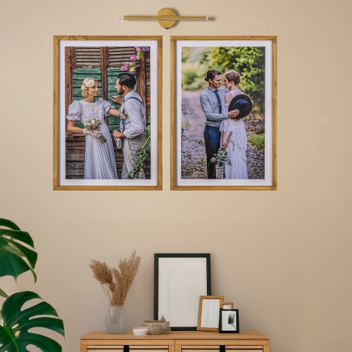 Dekoratif 2’li Ahşap Çerçeve (40x60) + 1 Aplik Hediye Dekoratif 2’li Ahşap Çerçeve (40x60) + 1 Aplik Hediye