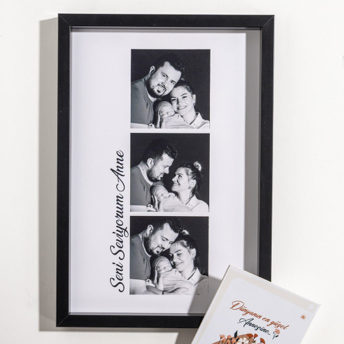 Anneye 3 Fotoğraflı 20x30 Yapışan Çerçeve Anneye 3 Fotoğraflı 20x30 Yapışan Çerçeve