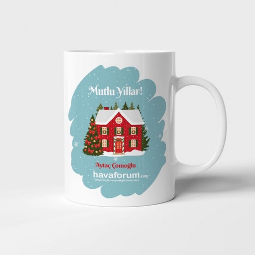 Yılbaşı Mutlu Yıllar Kupa Bardak 