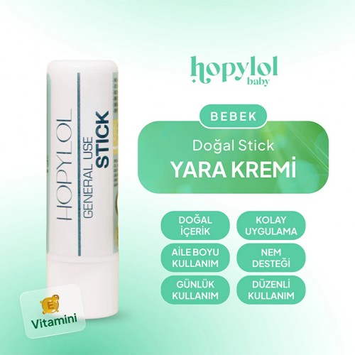 HOPYLOL Doğal Bebek Yara Stick, Yara Kremi