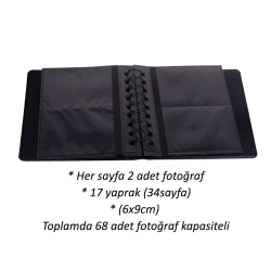 4,5x6 İnstax Spiralli Fotoğraf Albümü (68 Fotoğraf Hediye) 4,5x6 İnstax Spiralli Fotoğraf Albümü (68 Fotoğraf Hediye)